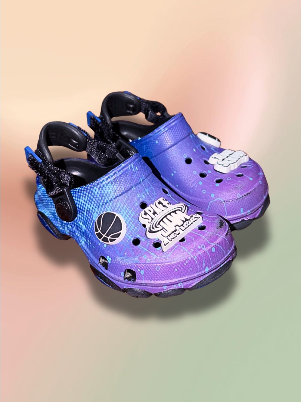 Crocs x Space Jam A New Legacy All-Terrain Clogs Kids C7 Purple Blue
